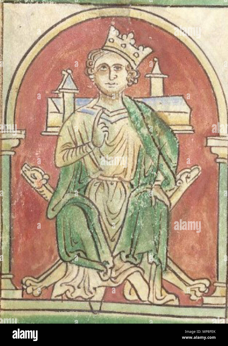 . Inglese: Giovanni d'Inghilterra . 1255. Anonimo 734 Giovanni ohne Foto Stock