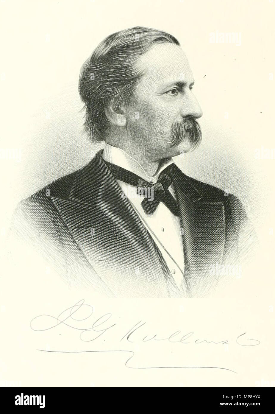 . Inglese: Incisione di Josiah Gilbert Holland (Luglio 24, 1819 - 12 ottobre 1881) un romanziere americano e poeta che ha anche scritto sotto lo pseudonimo di Timothy Titcomb. Русский: Джозайя Гилберт Холланд (1819-1881) - американский поэт, писатель, редактор журнала "Scribner's" mensile позднее переименованный в "Il Secolo Magazine". 1883. uncredited 744 Josiah Gilbert Holland 1816-1881 Foto Stock