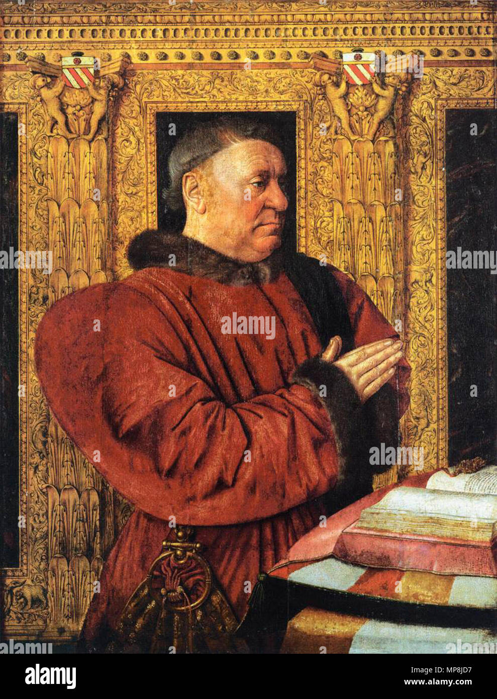 Ritratto di Guillaume Jouvenel des Ursins circa 1460-1465. 746 Jean Fouquet - Ritratto di Guillaume Jouvenel des Ursins - WGA8042 Foto Stock