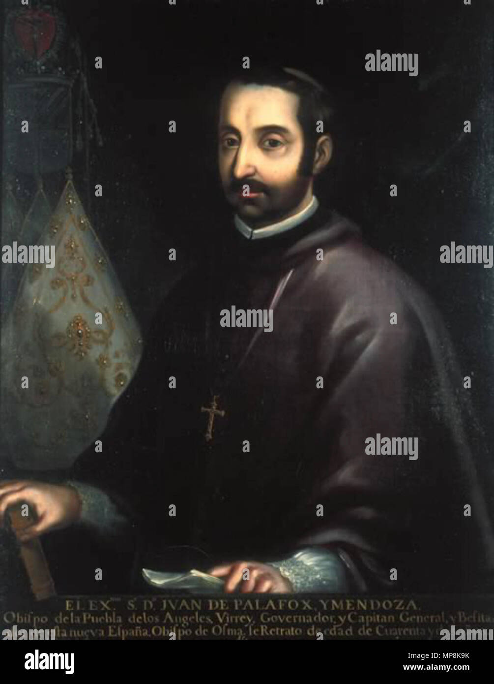 . Inglese: Viceré Juan de Palafox y Mendoza Español: Virrey Juan de Palafox y Mendoza 749 JuandePalafoxyMendoza Foto Stock
