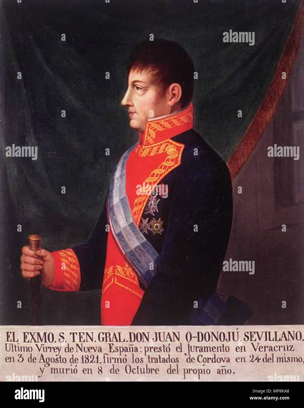 . Inglese: Viceré Juan O'Donojú y O'Ryan (1762-1821) Español: Virrey Juan O'Donojú y O'Ryan . Xix secolo. 749 JuanODonoju Foto Stock