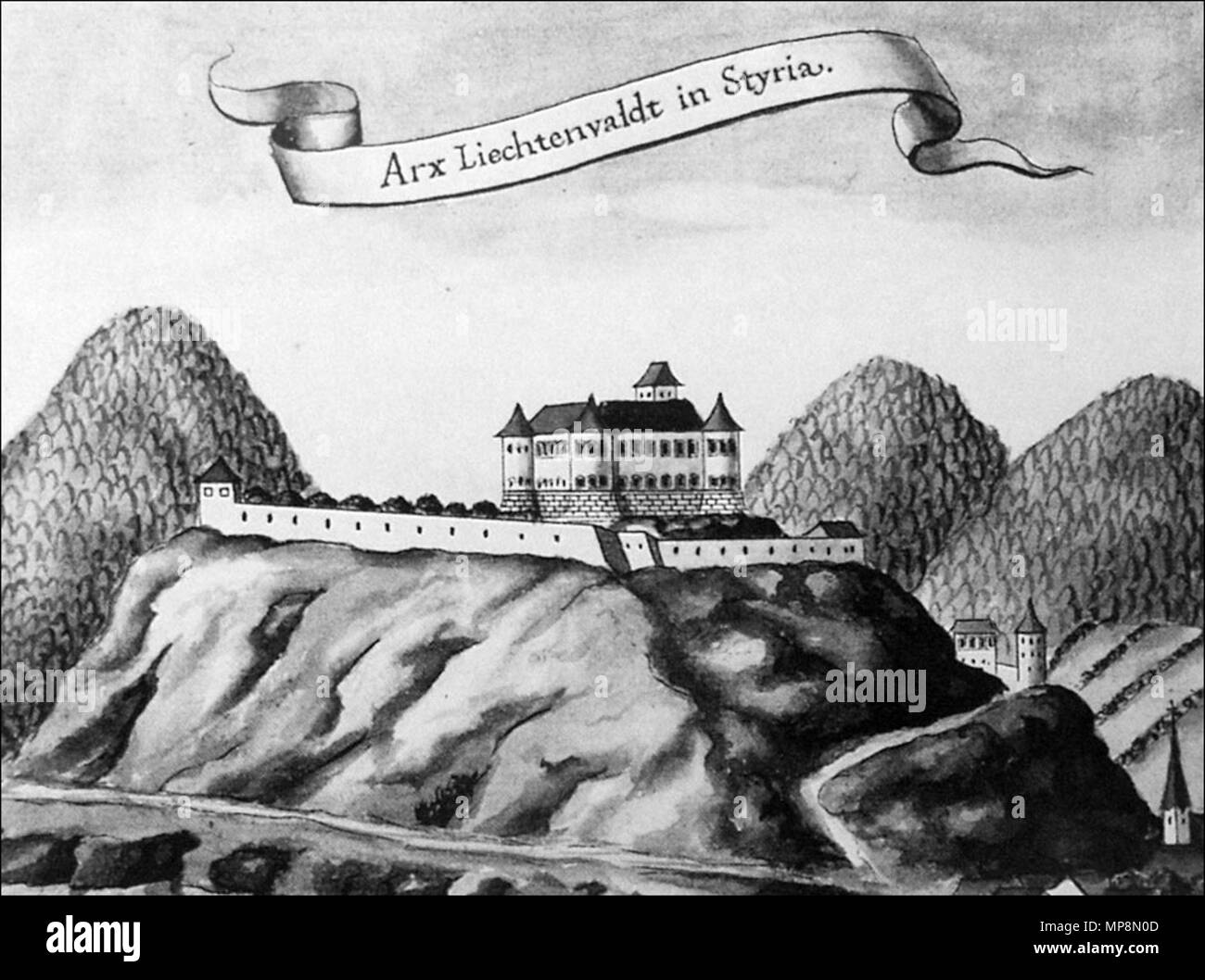 DCF 1.0 . Inglese: Sevnica Castle . 1740. Unknown 1113 Sevnica castello 1740 Foto Stock
