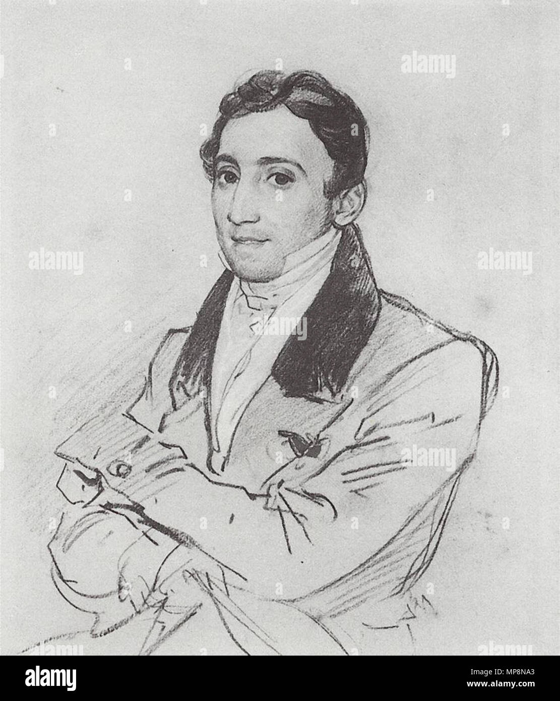 . Портрет Ф. Д. Гверацци. 1827-1830 F. D. Guerrazzi . tra il 1827 e il 1830. Karl Bryullov (1799-1852) Descrizione russo pittore e architetto Data di nascita e morte 23 Dicembre 1799 23 Giugno 1852 Luogo di nascita e morte di San Pietroburgo Manziana sede di lavoro a San Pietroburgo e a Mosca, autorità di Roma controllo : Q4768 VIAF: 76488284 ISNI: 0000 0001 1675 5385 ULAN: 500011741 LCCN: N82263271 NLA: 35715169 WorldCat 758 Karl Brullov 51 Foto Stock