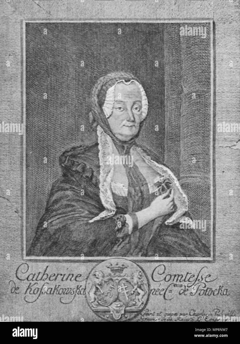 . Polski: Katarzyna Kossakowska (1722-1803) . Il XVIII secolo. Charles de Pechwill (1742-1789) 761 Katarzyna Kossakowska Foto Stock