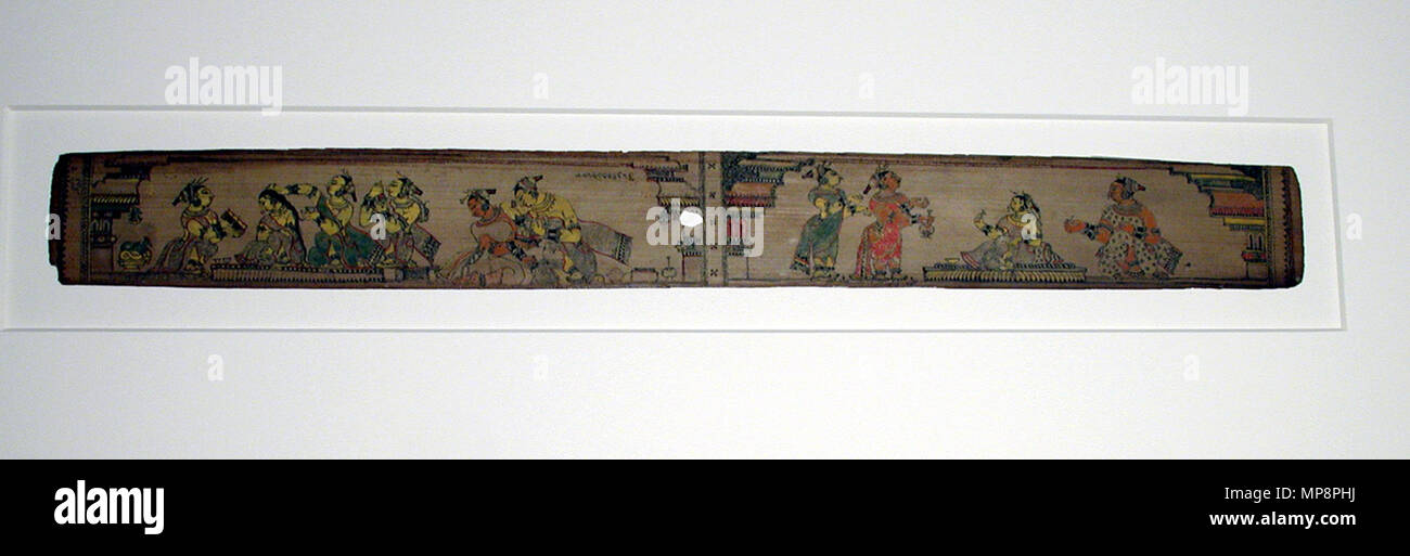 . Inglese: Titolo serie: Lavanyavati da Upendra Bhanja Data di creazione: xviii secolo Dimensioni display: 1 15/16 in. x 16 3/32 in. (4,9 cm x 40,9 cm) Linea di credito: Edwin Binney terza raccolta numero di adesione: 1990.226 Collezione: <a href='http://www.sdmart.org/art/our-collection/asian-art' rel="nofollow">Il San Diego Museum of Art</a> . Il 7 agosto 2001, 15:30:19. Inglese: thesandiegomuseumofartcollection 787 Labanyavati profumato per il suo cameriere (6125064270) Foto Stock