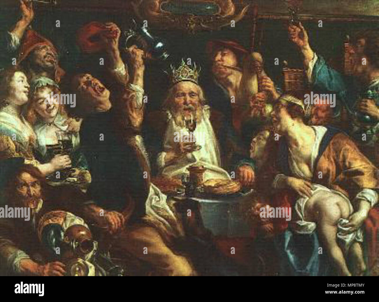 Q5826453. Nederlands: De Koning drinkt inglese: Il Re Beve Français : Le roi boit . 1638. 772 Koningdrinkt Foto Stock