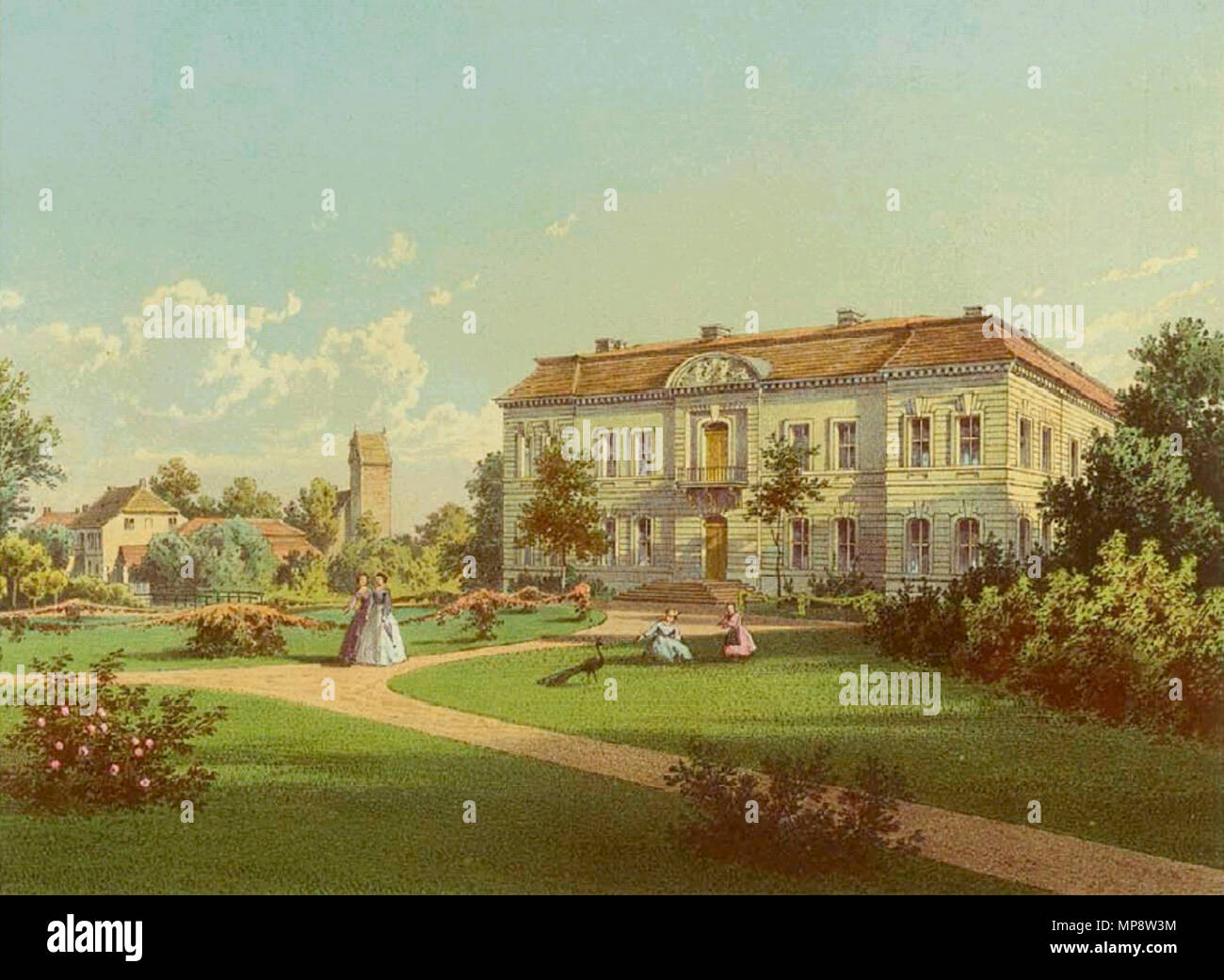 . Castello di Kossenblatt, Schloss Kossenblatt, Kreis Beeskow-Storkow, Provinz Brandenburg . tra il 1857 e il 1883. Theodor Albert (nato 1822) 774 Kossenblatt Castle Foto Stock