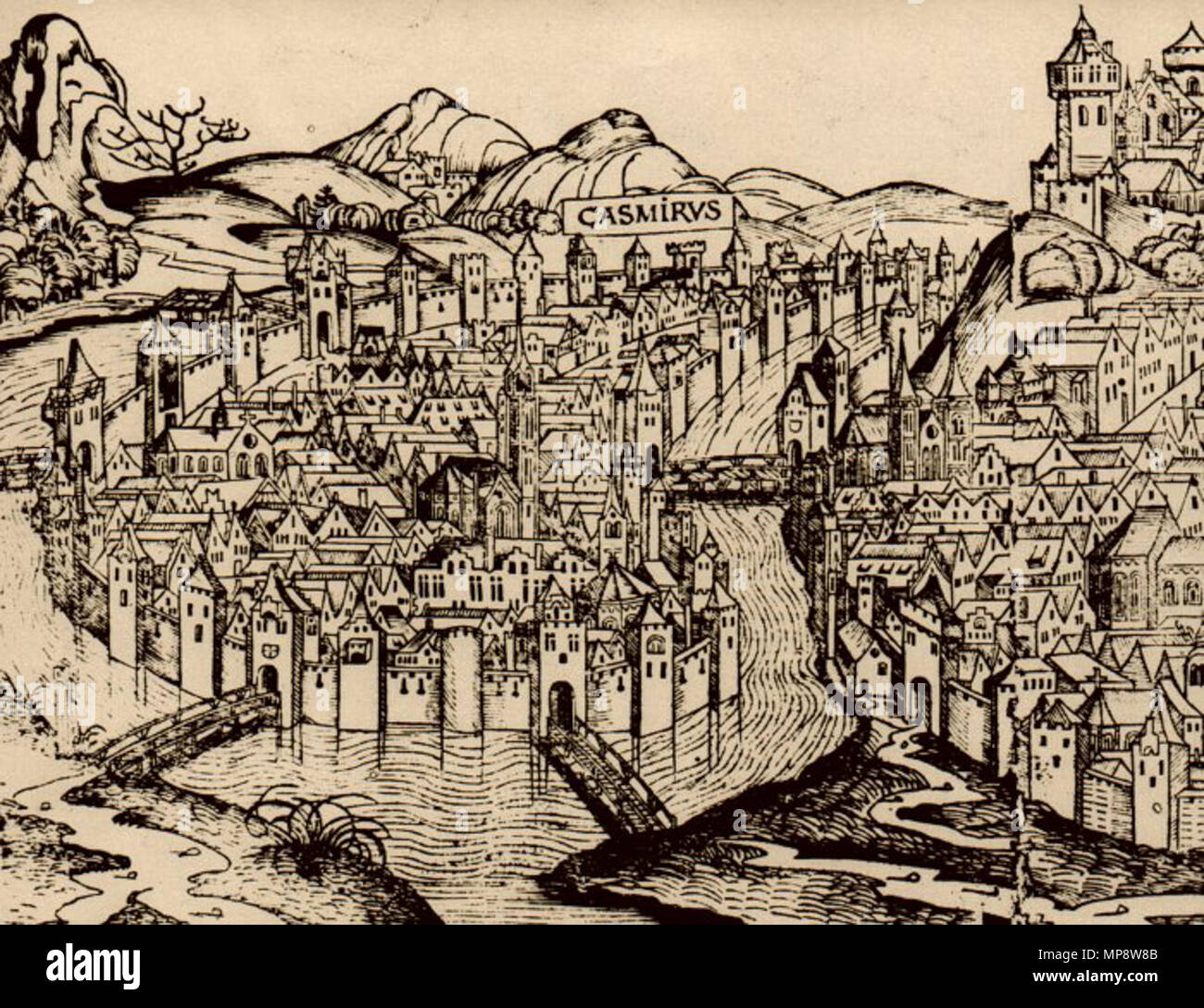 . 775 Krakow-Kazimierz Schedel Foto Stock