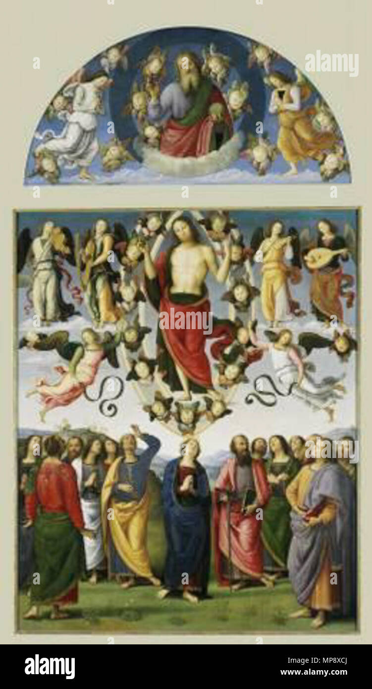 L'ascensione dal 1495 fino al 1498. 780 L ascensione du Christ Perugin Foto Stock
