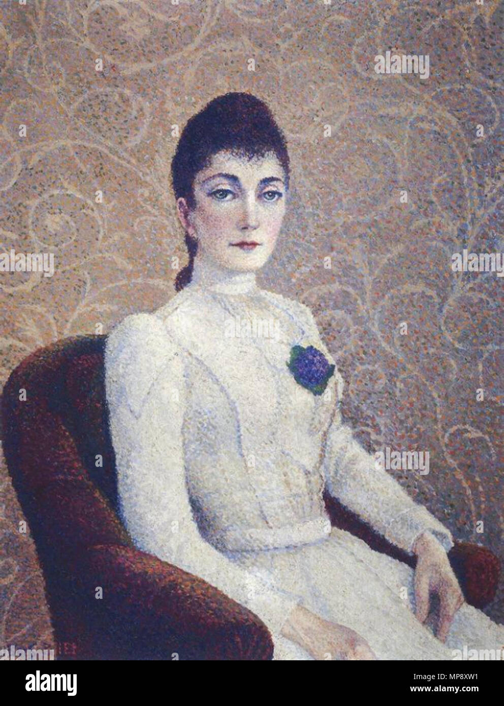 783 La Dame à la Robe Blanche, Dubois-Pillet Foto Stock