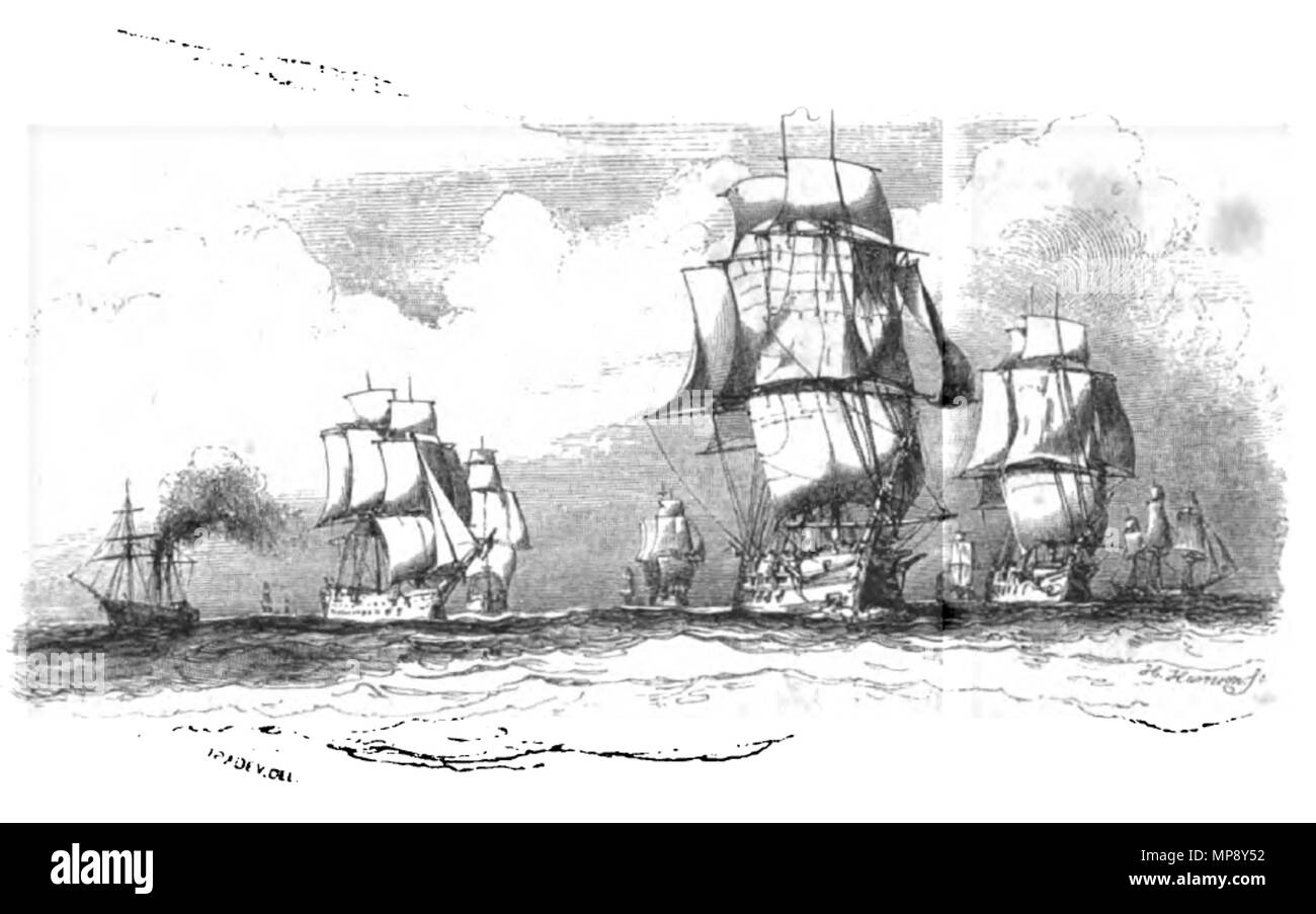 . Nave in virtù di prigionieri di vele. Le navi sembra essere Océan classe di navi di linea. Illustrazione da La Marine, da Pacini, p.165. . Antoine Léon Morel-Fatio (1810-1871) nomi alternativi Antoine Morel-Fatio Descrizione francese pittore marino Data di nascita e morte 17 Gennaio 1810 2 marzo 1871 Luogo di nascita e morte Rouen Parigi periodo di lavoro 1827-1871 sede di lavoro Italia, Medio Oriente, Francia competente controllo : Q3271211 VIAF: 61938920 ISNI: 0000 0001 2013 0185 ULAN: 500000735 LCCN: N99038575 GND: 1011911418 WorldCat 784 La Marine-Pacini-115 Foto Stock