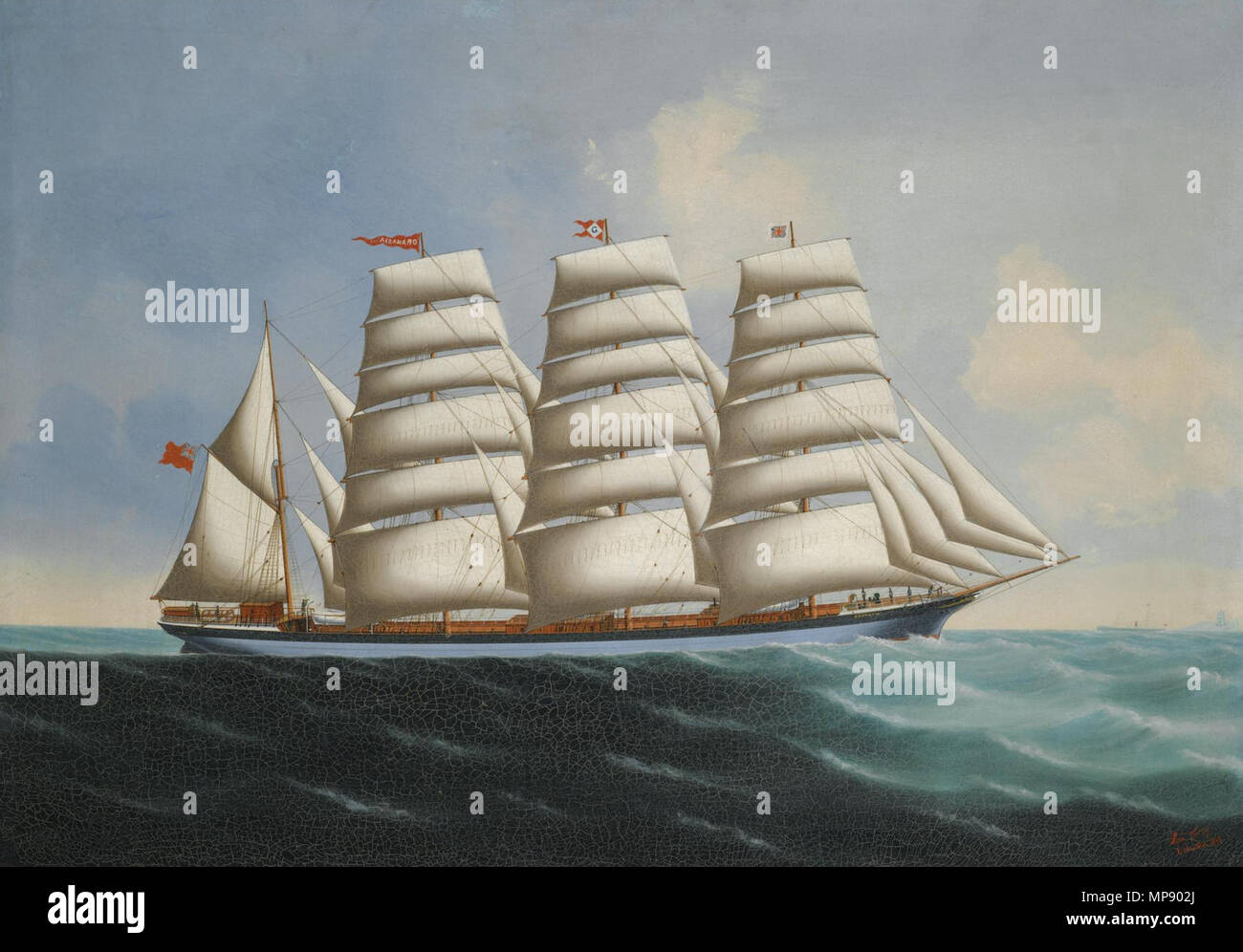 789 Lai Fong - quattro-masted barque 'Oranasia' Foto Stock