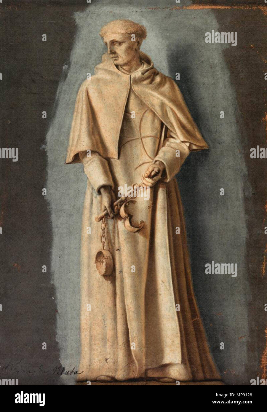 San Giovanni di Matha, fondatore dell'Ordine dei Trinitari prima metà del XVII secolo. 794 Laurent de La Hyre - San Giovanni di Matha, fondatore dell'Ordine dei Trinitari - WGA12318 Foto Stock