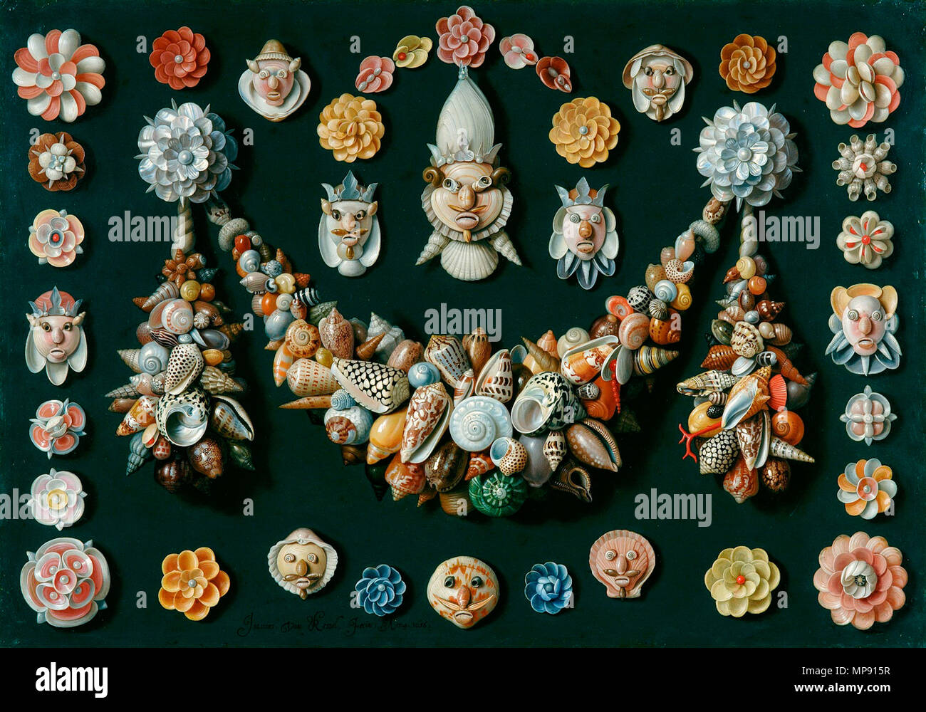 . Francese: Festons, masques et rosette de coquillages . Il XVII secolo. Jan van Kessel il Vecchio (1626-1679) nomi alternativi Jan van Kessel (MI), Jan van Kessell Descrizione Belgian-Flemish illustratore botanico e pittore Data di nascita e morte 5 aprile 1626 (battezzato) 17 aprile 1679 Luogo di nascita e morte Anversa Anversa periodo di lavoro tra circa 1640 e circa 1679 sede di lavoro Anversa (1640 - 1679) Autorità di controllo : Q515553 VIAF: 7660683 ISNI: 0000 0001 1591 8234 ULAN: 500029504 LCCN: no2011036185 WGA: Kessel, Jan van, ho WorldCat 1224 Van-Kessel-Festons-masques-Fondation-Cust Foto Stock