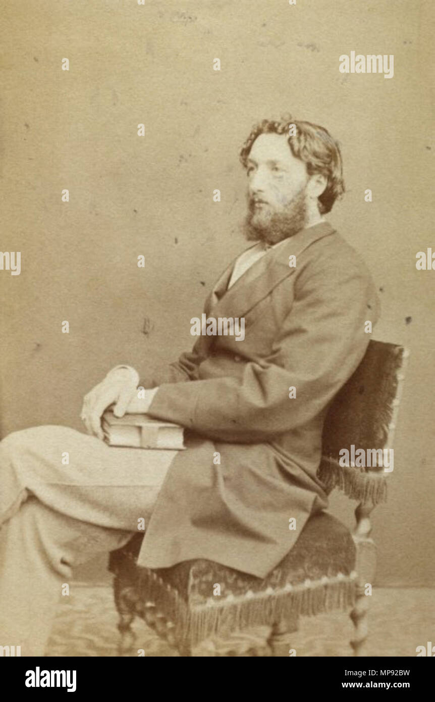 . Français : Frederic Leighton da John Watkins. 1860s. John Watkins 801 Leighton da John Watkins Foto Stock