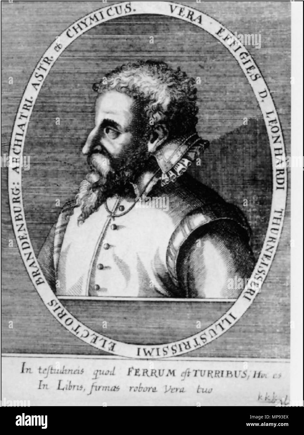 . Deutsch: Der Gelehrte und Wunderdoktor Leonhard Thurneysser (1531-1595) . Data sconosciuta. Sconosciuto 804 Leonhard Thurneysser Foto Stock