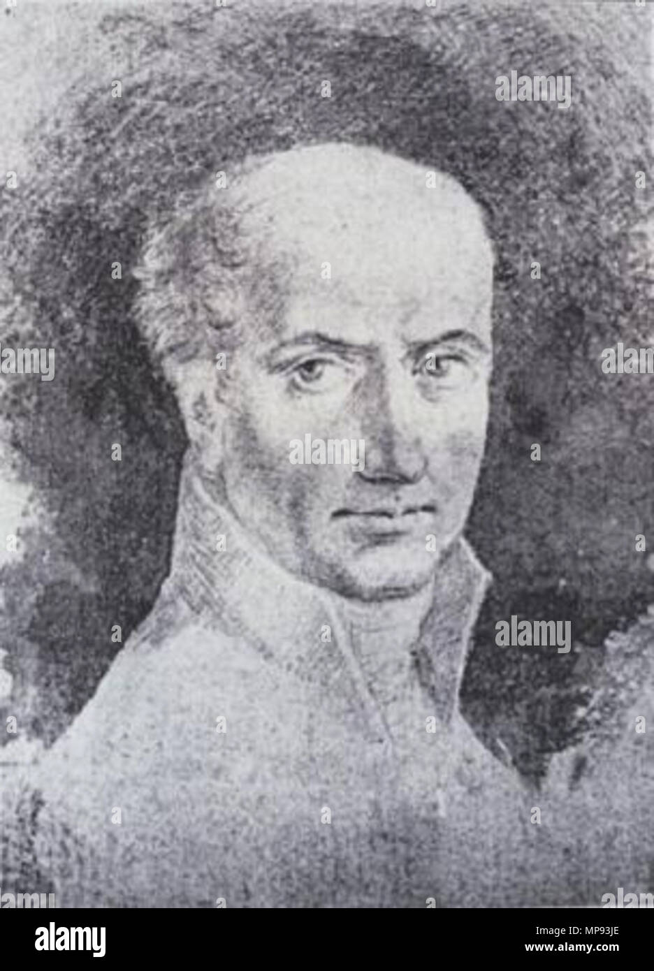 Self-portrait inizi del XIX secolo. 805 Leopold Layer - Avtoportret Foto Stock