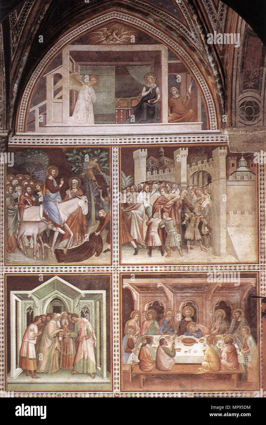 Le scene del Nuovo Testamento circa 1340. 813 Lippo e Federico memmi, scene del nuovo testamento Foto Stock