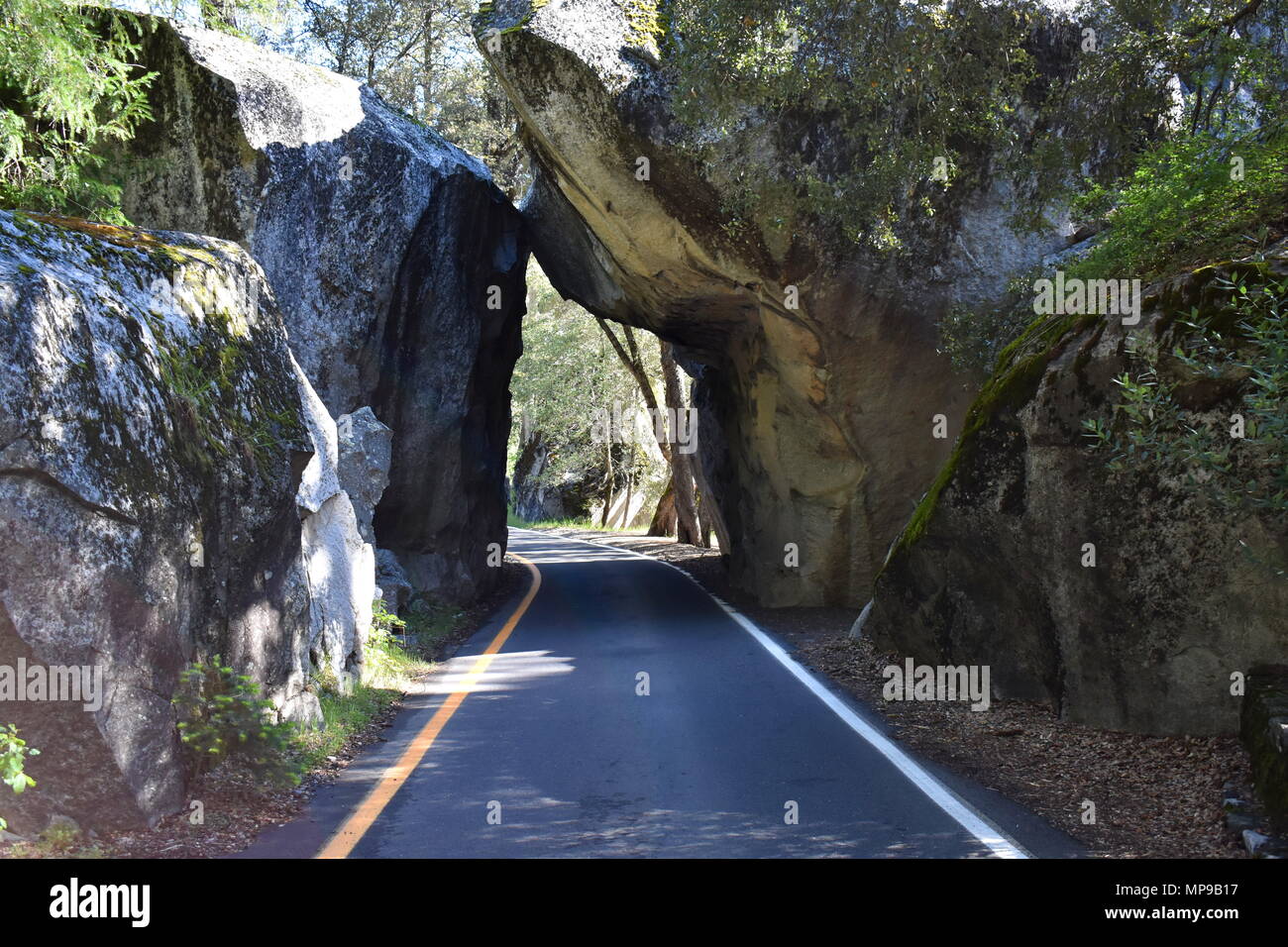 Il parco nazionale di Yosemite Arch Rock, ingresso al Parco Nazionale di Yosemite in California Foto Stock