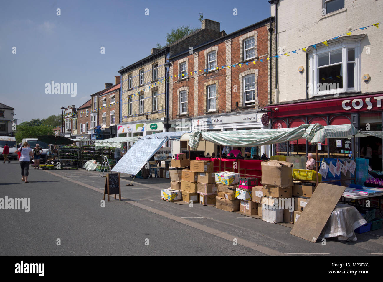 Pocklington Giorno di Mercato Foto Stock