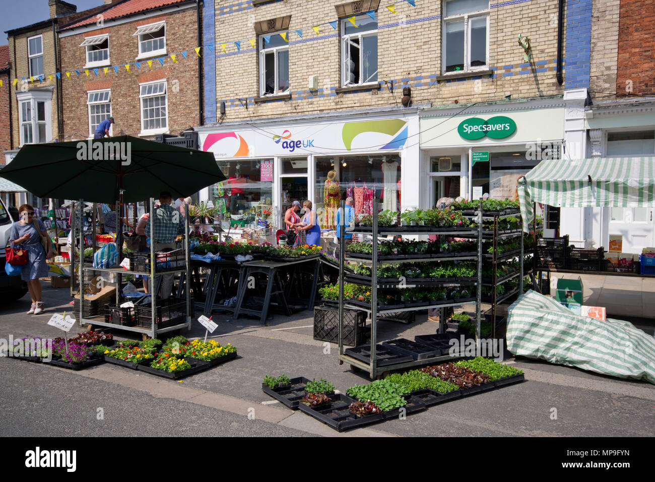 Pocklington Giorno di Mercato Foto Stock