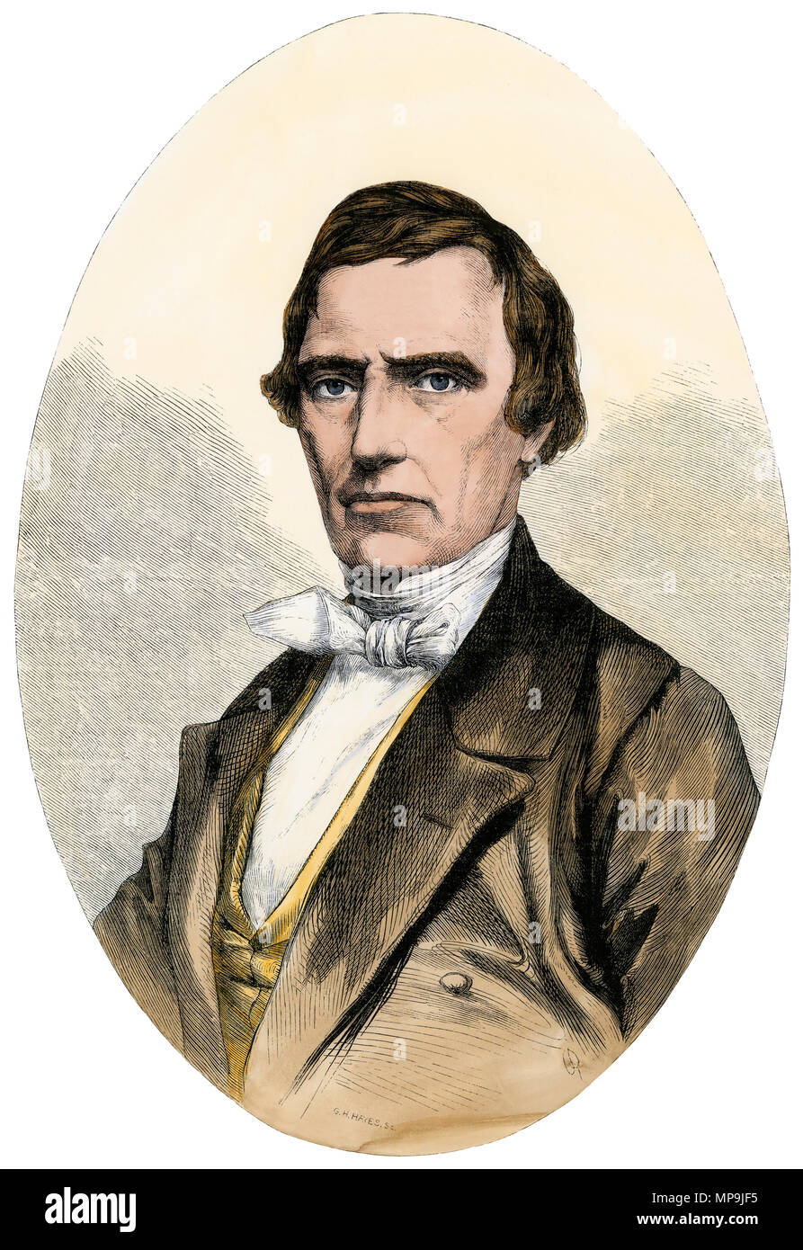 William Rufus King, Vice Presidente degli Stati Uniti, 1853. Colorate a mano la xilografia Foto Stock