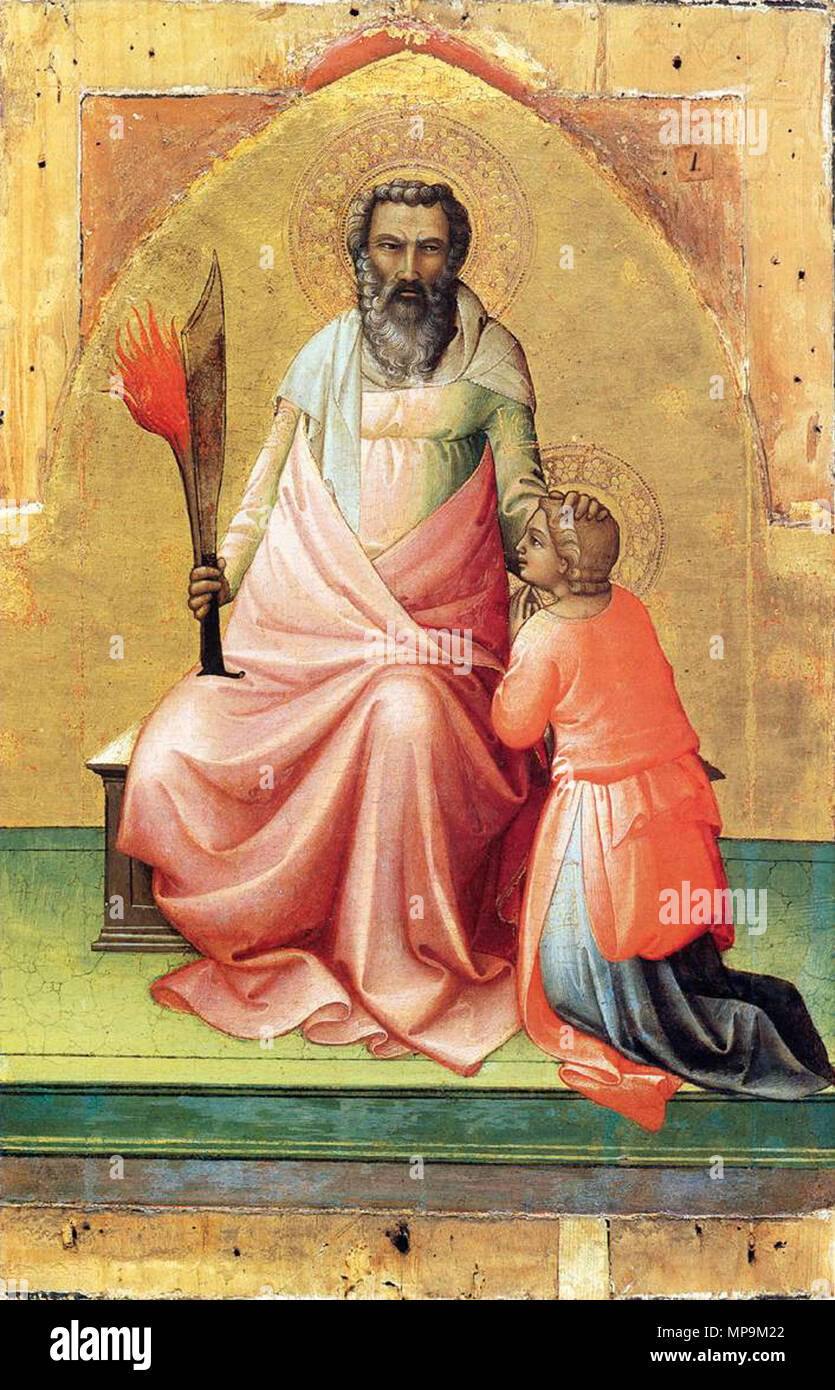 Abramo tra 1408 e 1410. 820 Lorenzo Monaco - Abramo - WGA13594 Foto Stock