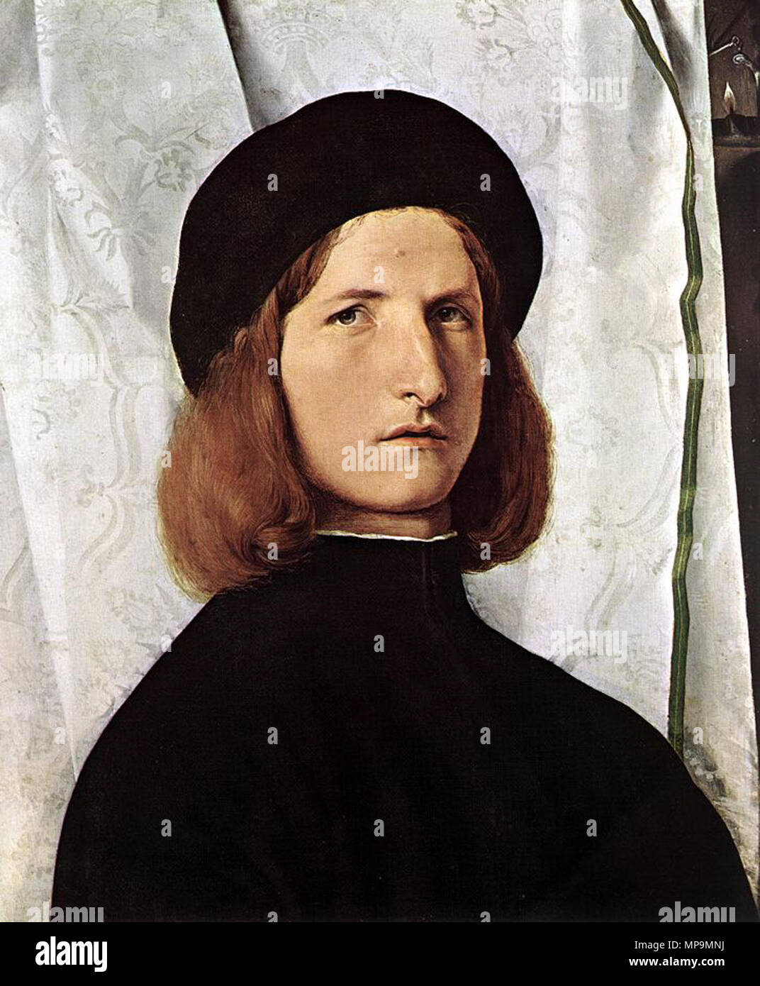 Ritratto di un uomo tra 1506 e 1510. 822 - Lorenzo Lotto - Ritratto di un uomo - WGA13657 Foto Stock