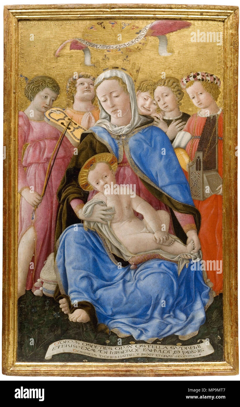 . Madonna di umiltà . 1433. 840 Madonna-di-umiltà- 1433 Domenico di Bartolo Foto Stock