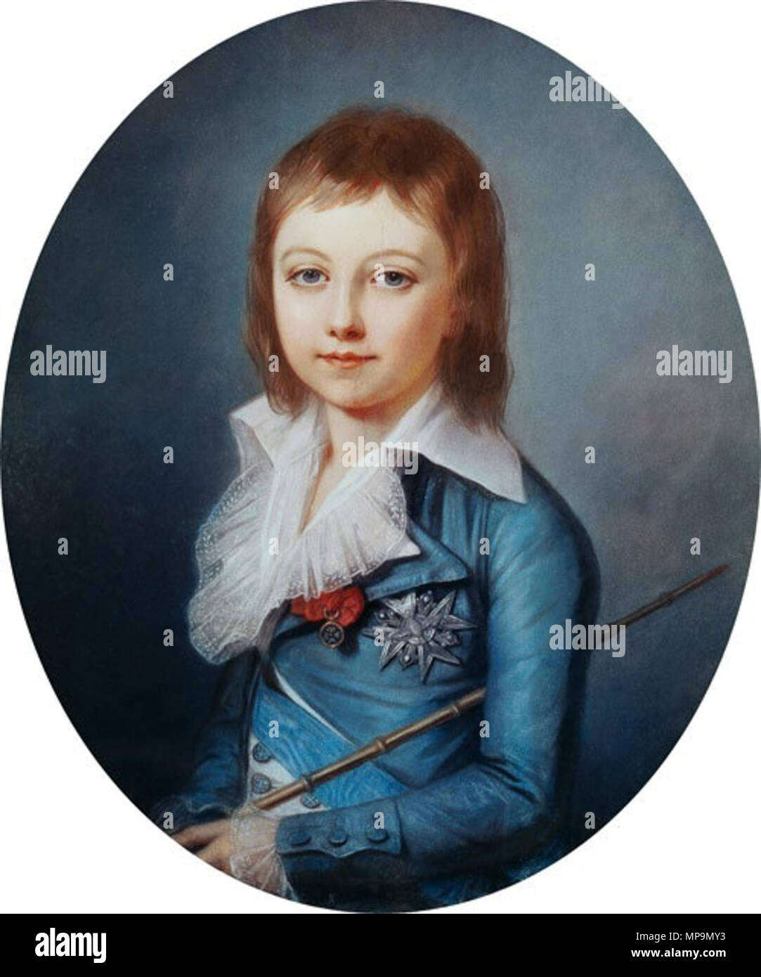 Ritratto di Dauphin Louis Charles della Francia (1785-1795) 1792. 822 Louis Charles di Francia4 Foto Stock