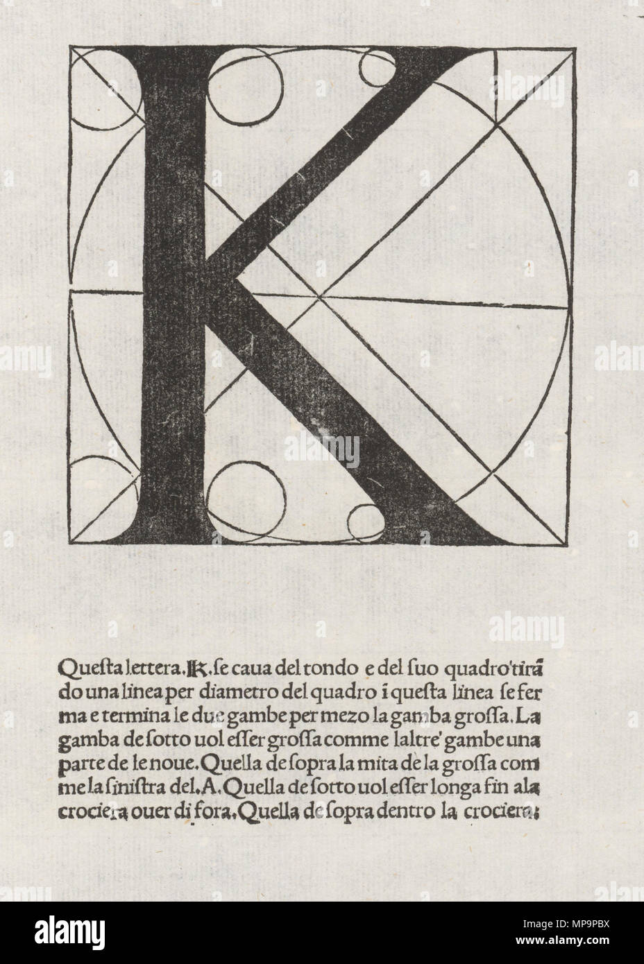 Inglese Lettera Dell Alfabeto Di Luca Pacioli In De Divina Proportione 1509 Francais Lettre De L