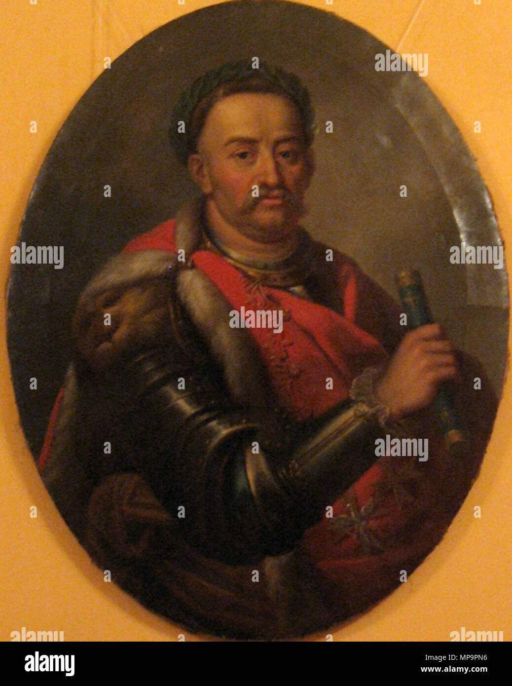 . Inglese: il ritratto di Jan III Sobieski, re di Polonia . prima di 1840. Karl Gottlieb Schweikart (1772-1855) Descrizione pittore austriaco Data di nascita e morte 28 Febbraio 1772 16 aprile 1855 Luogo di nascita e morte di Ludwigsburg Tarnopol sede di lavoro in Austria, Ucraina competente controllo : Q4521601 VIAF: 96234877 ULAN: 500077878 GND: 101230521X 1106 Schweikart-Sobieski Foto Stock