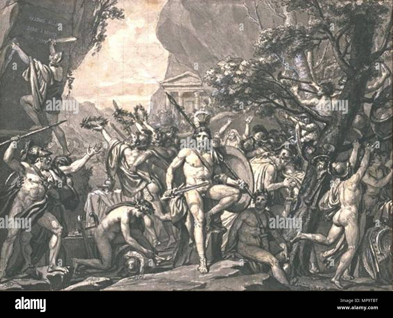 837 Léonidas aux Thermopyles Foto Stock