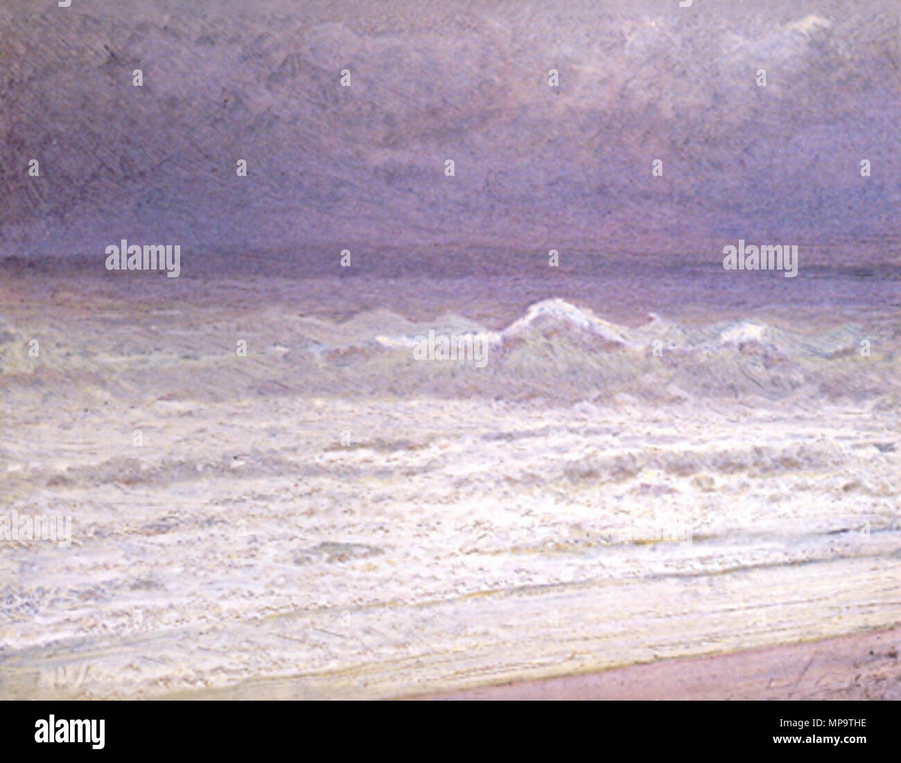 . Inglese: Surf Mar. La Crimea (dipinto da Arkhip Kuindzhi, 1876-1890) Русский: Морской прибой. Крым (картина Архипа Куинджи, 1876-1890) . tra 1876 e 1890. 778 Kuindzhi Mare Surf Crimea 1876 1890 Foto Stock