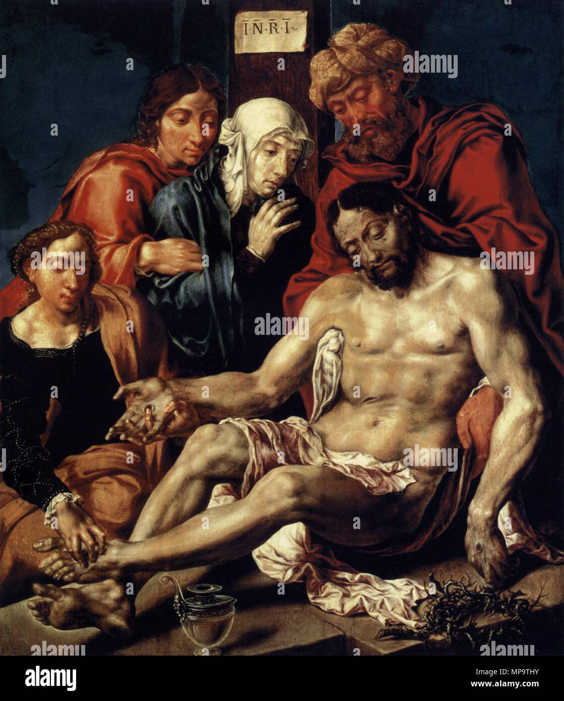 Compianto di Cristo tra il 1540 e il 1543. 838 Maarten van Heemskerck 015 Foto Stock