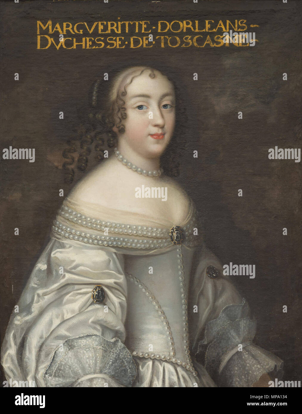 Deutsch: Marguerite Louise de Bourbon-Orléans, Großherzogin von Toskana (1645-1721) inglese: Marguerite Louise d'Orléans, Granduchessa di Toscana (1645-1721) Français : Marguerite Louise d'Orléans, grande-duchesse de Toscane (1645-1721) del xvii secolo. 856 Marguerite-Louise d'Orleans Foto Stock