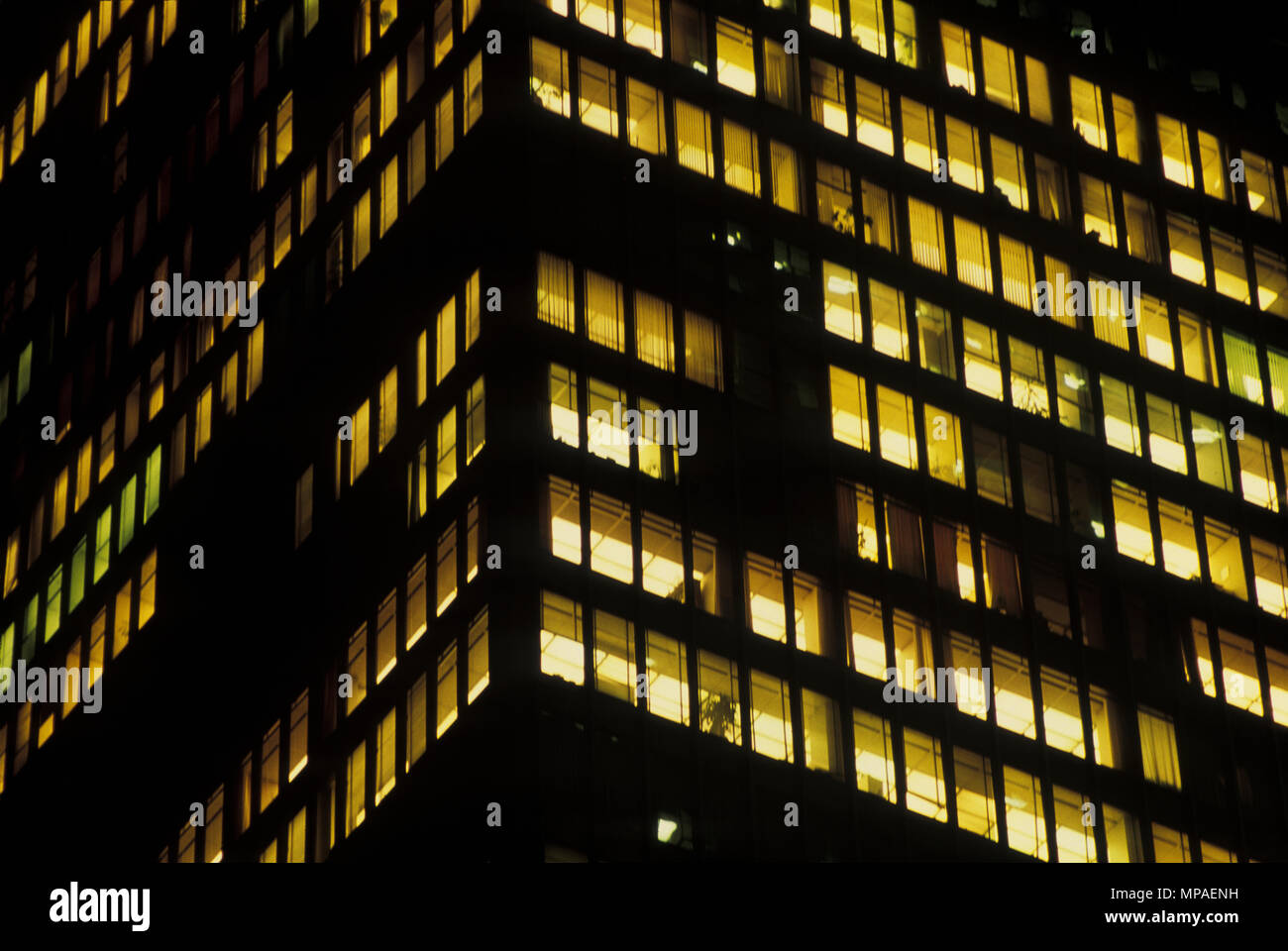 1988 WINDOWS STORICO IN UFFICIO COMMERCIALE EDIFICIO Foto Stock