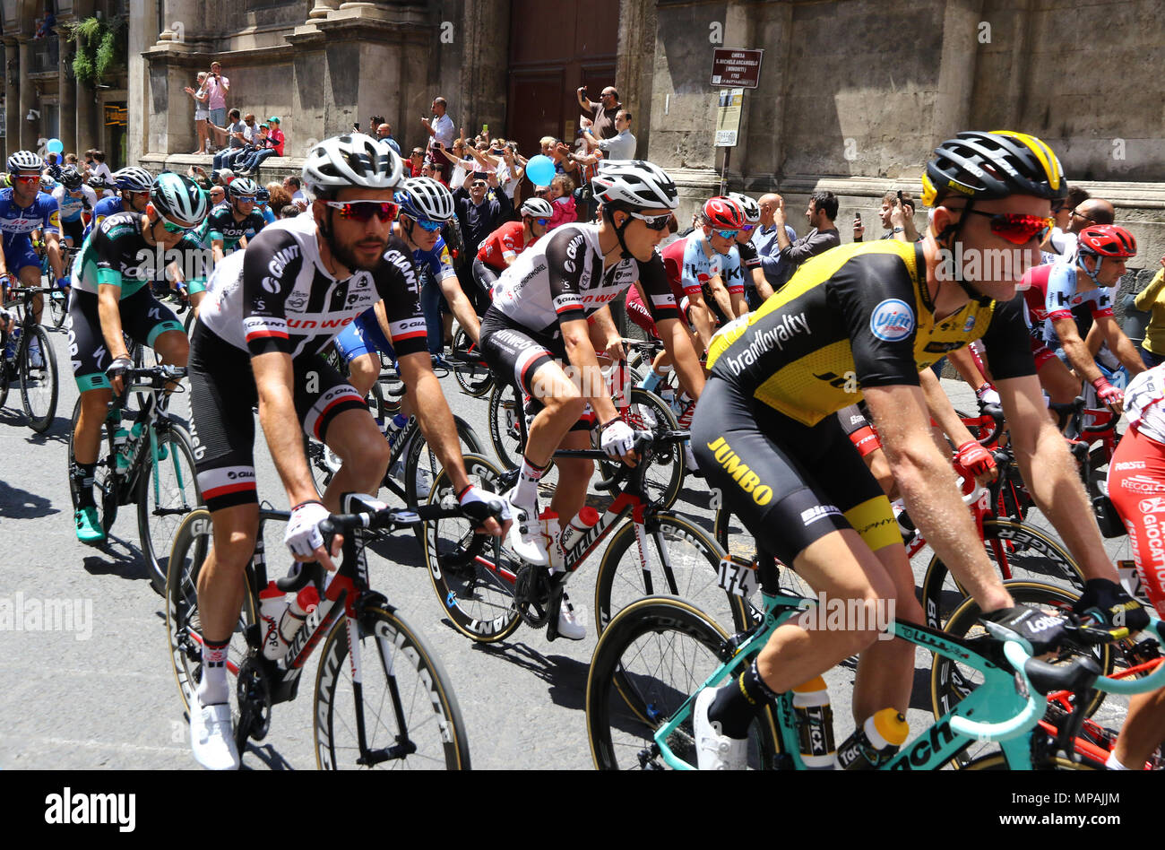 Giro d'Italia 2018 (quarto stadio di Catania, Sicilia) Foto Stock