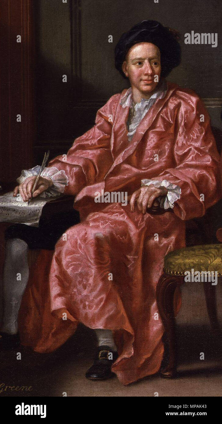 Maurice Greene; Giovanni Hoadly . Dettaglio di Maurice Greene; Giovanni Hoadly, da Francis Hayman. Vedere il sito Web di origine per ulteriori informazioni. 1747. 877 Maurice Greene da Francis Hayman Foto Stock