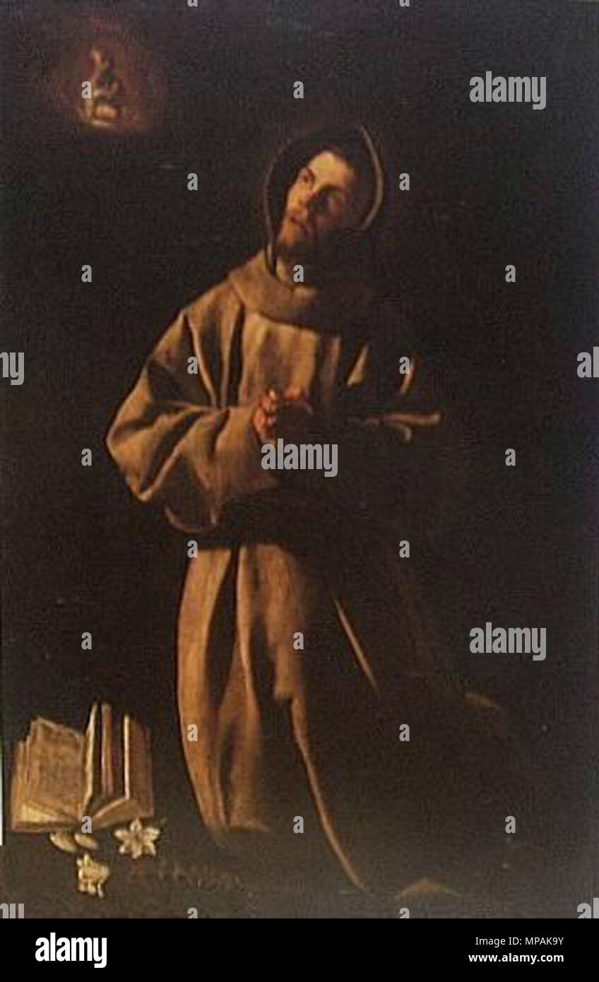 . Sto Antônio de Pádua . Il 21 gennaio 2008. Francisco de Zurbarán (1598-1664) Descrizione pittore spagnolo Data di nascita e morte 7 Novembre 1598 27 agosto 1664 Luogo di nascita e morte di Fuente de Cantos (Estremadura). Madrid la posizione di lavoro di Siviglia, Llerena, Madrid competente controllo : Q209615 VIAF: 51713298 ISNI: 0000 0000 10.600 9396 ULAN: 500001984 LCCN: N50015926 NLA: 35628170 WorldCat 1083 San Antonio di Padova 491 Foto Stock