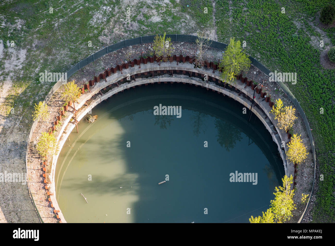 Sito in costruzione della guglia di Chicago Foto Stock