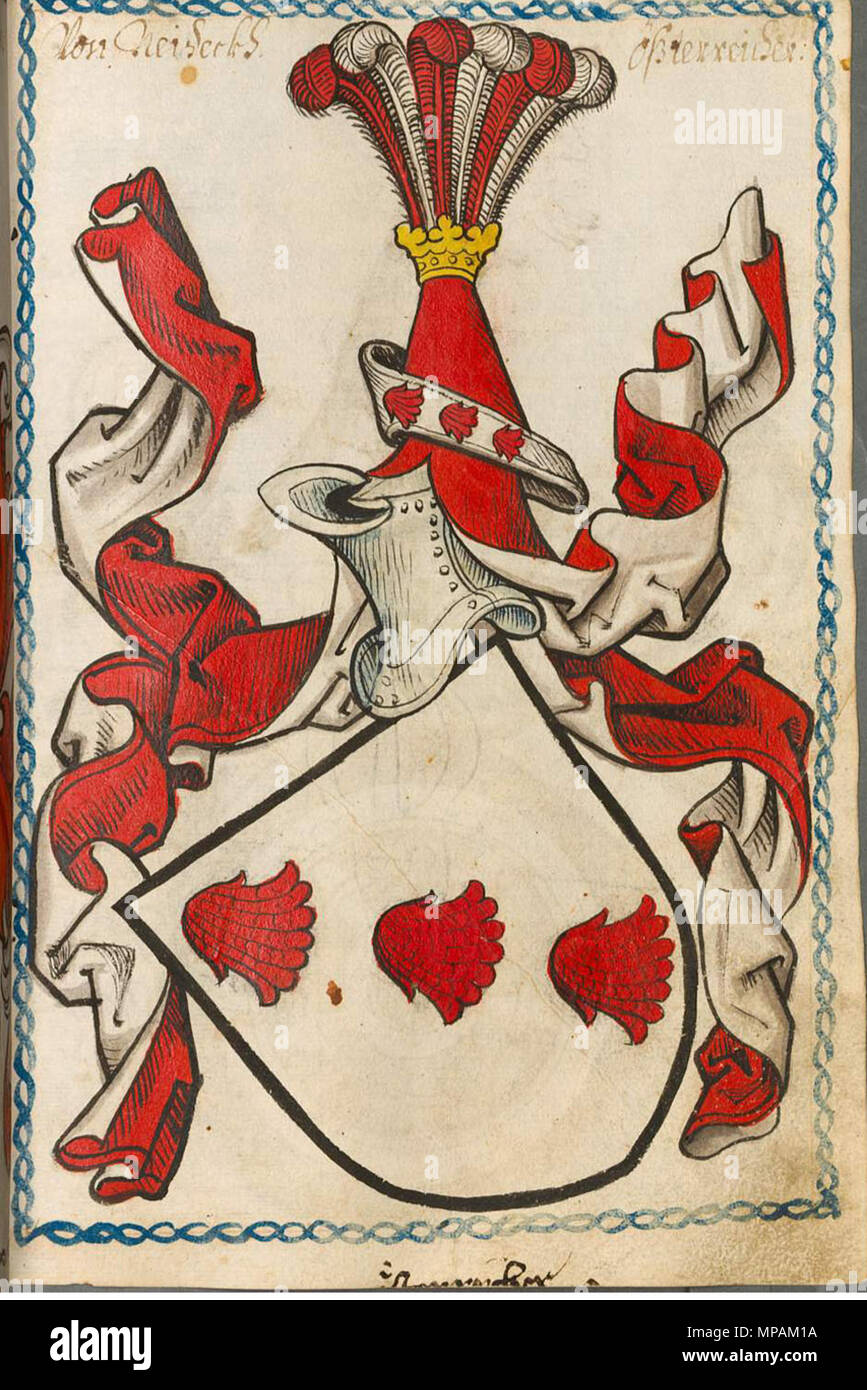 . Scheibler'sches Wappenbuch , älterer Teil Österreicher Seite 311 . tra 1450 e 1480. verschiedene unbekannte Künstler 916 N-Scheibler311ps Foto Stock