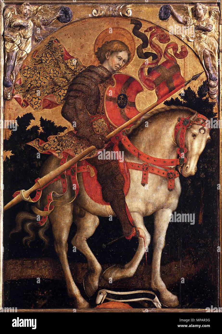 891 Michele Giambono San Crisógono un caballo San Trovaso Venecia Foto Stock