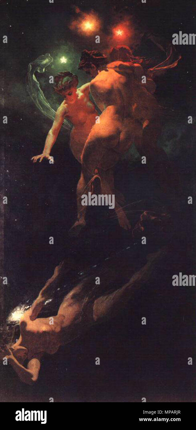 893 Mihály Zichy - Stelle cadenti - WGA25972 Foto Stock