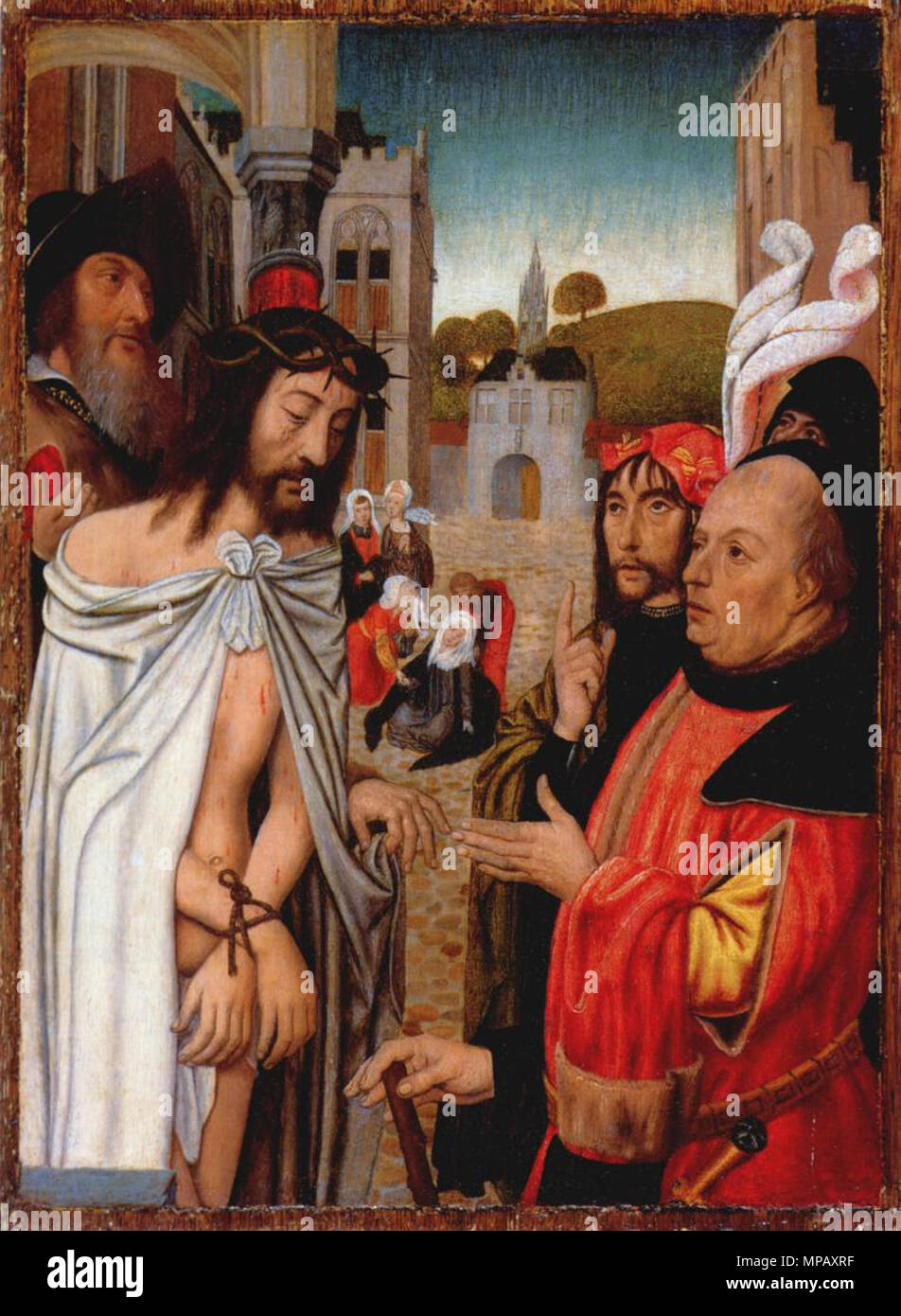 Inglese: Cristo mostrato al popolo circa 1510-15. 907 Mostaert incontrato Museum Ecce homo Foto Stock