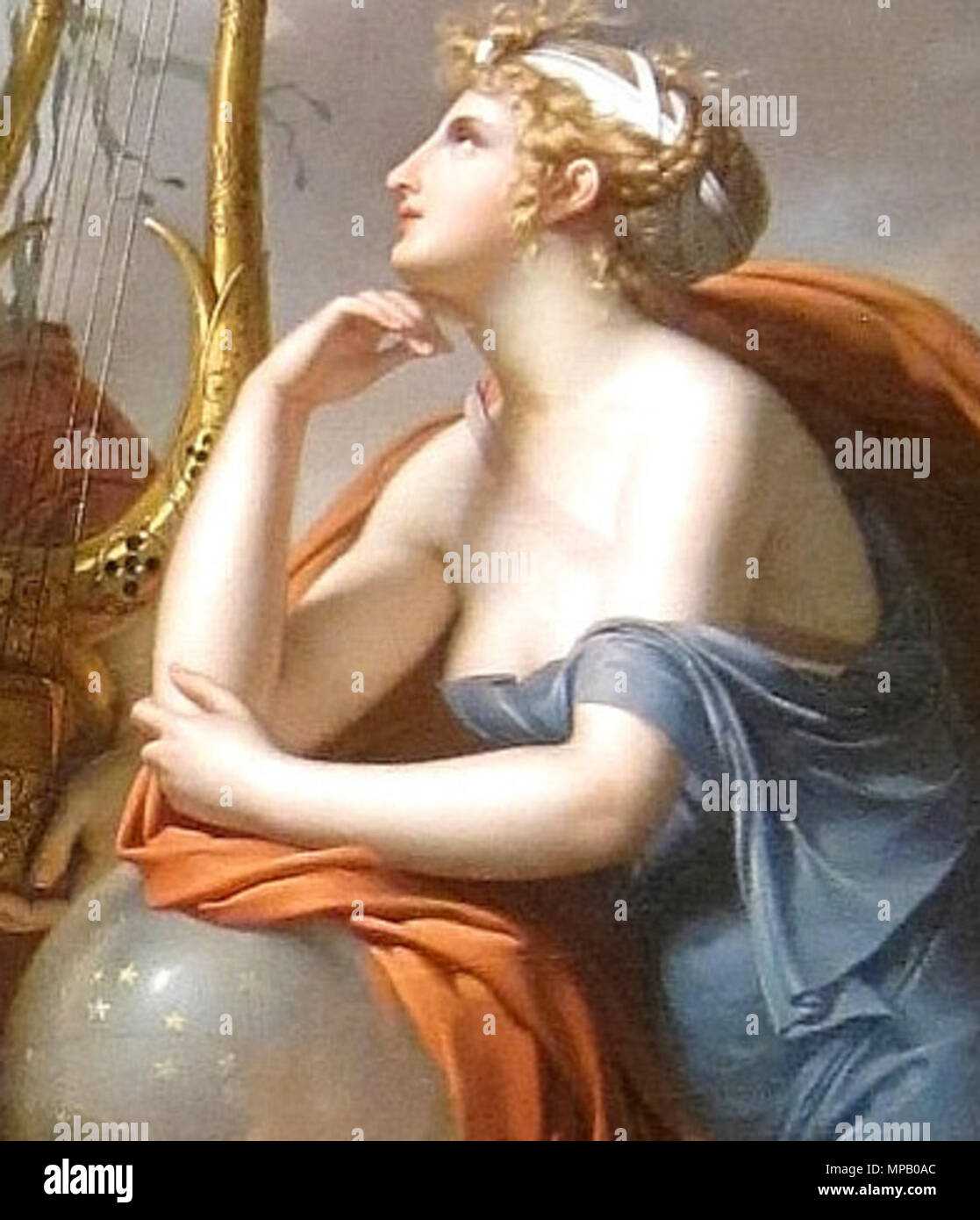 Inglese: Apollo, dio della luce, eloquenza, poesia e belle arti con Urania, musa di astronomia . ? × ? Cm . tra 1789 e 1800. Charles Meynier (-1832) nomi alternativi Meynier; M. Meynier Descrizione pittore francese Data di nascita e morte 24 novembre 1763 / 25 Novembre 1768 6 settembre 1832 Luogo di nascita e morte Parigi Parigi sede di lavoro Parigi competente controllo : Q970511 VIAF: 54417590 ISNI: 0000 0000 0110 0696 ULAN: 500020752 LCCN: nb2007019640 GND: 117570427 WorldCat 913 Musa Urania con Apollo, dio della luce, eloquenza, poesia e Belle Arti - Charles Meynier (ritagliate) Foto Stock