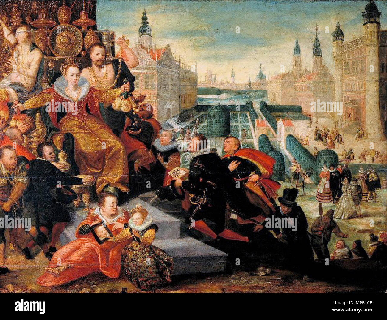 Allegoria della ricchezza circa 1600. 919 Museo Nazionale di Poznan - pittura 3 Foto Stock