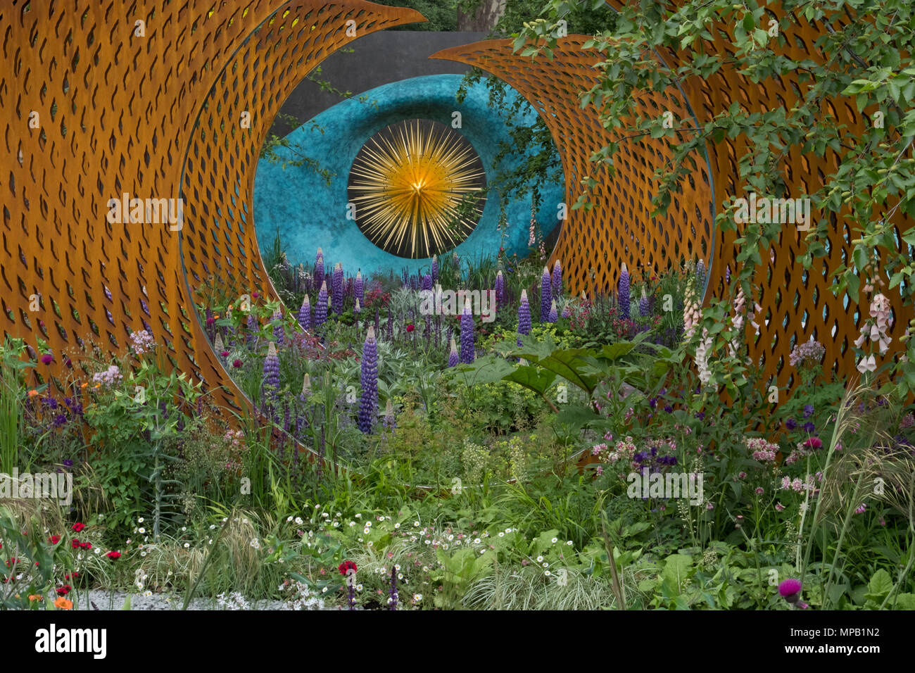 David Harbor e Savills giardino,RHS Chelsea flower show 2018 Foto Stock