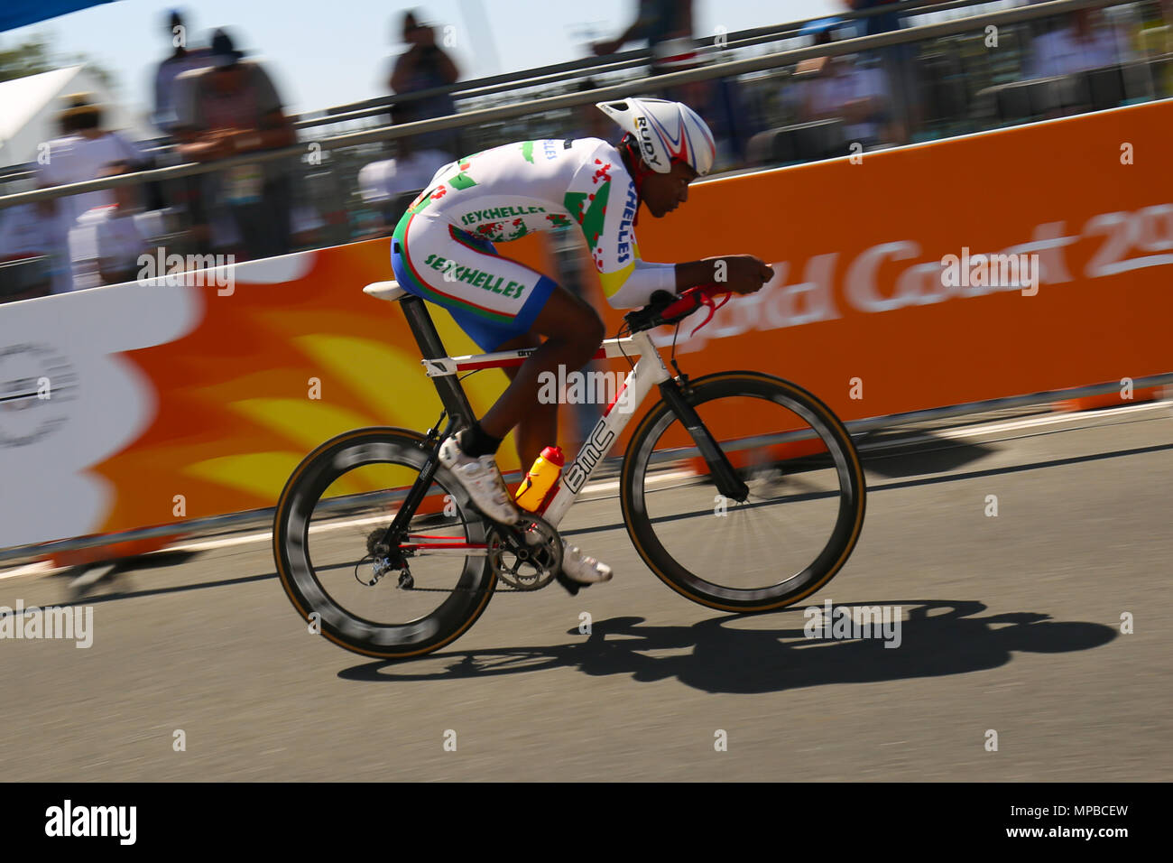 Xxi Giochi del Commonwealth, ciclismo crono, Gold Coast, Queensl Foto Stock