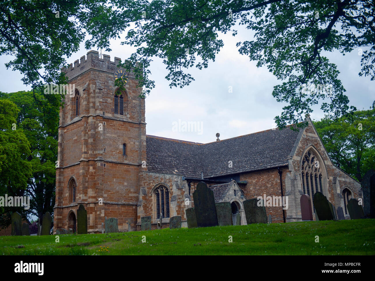 St Giles' chiesa in Medbourne, Leicestershire, Regno Unito Foto Stock